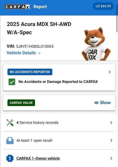 2025 Acura MDX A-SPEC