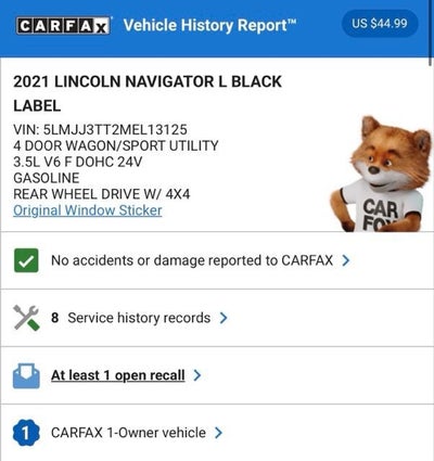 2021 Lincoln Navigator L Black Label