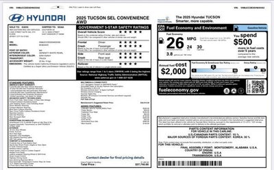 2025 Hyundai Tucson SEL Convenience