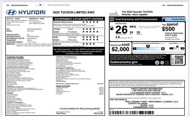 2025 Hyundai Tucson Limited