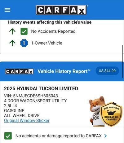 2025 Hyundai Tucson Limited