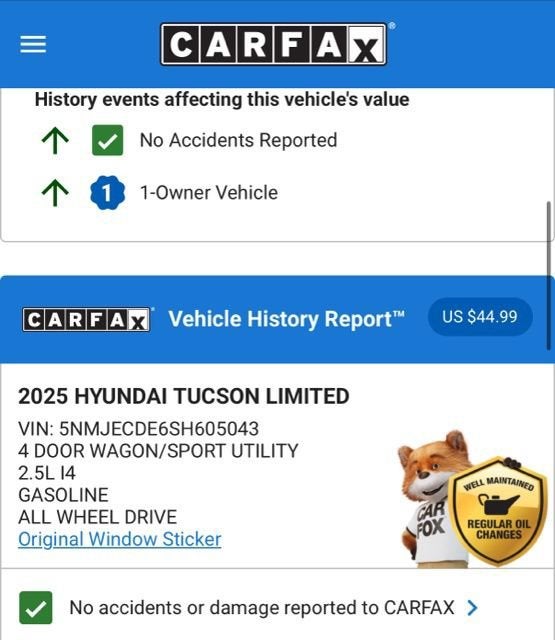 2025 Hyundai Tucson Limited
