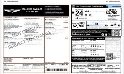 2024 Genesis GV70 2.5T