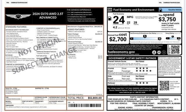2024 Genesis GV70 2.5T