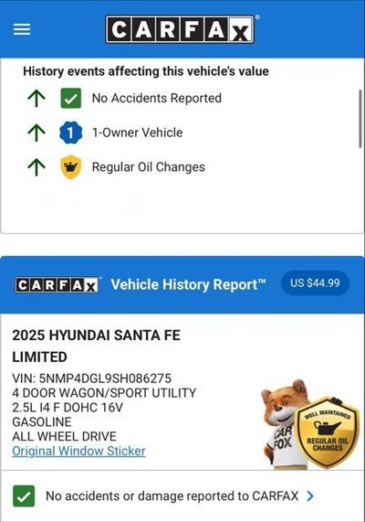 2025 Hyundai Santa Fe Limited
