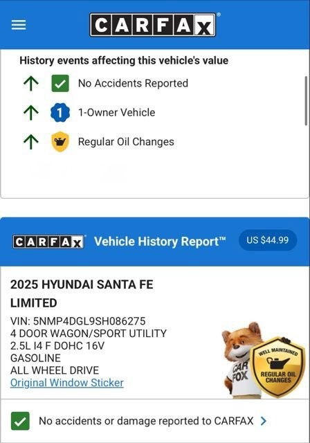 2025 Hyundai Santa Fe Limited