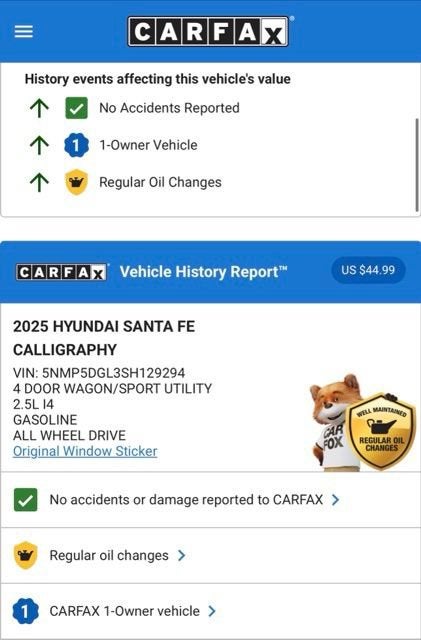 2025 Hyundai Santa Fe Calligraphy