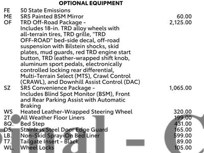 2026 Toyota Tundra SR5 CrewMax 5.5' Bed