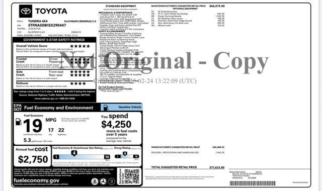2025 Toyota Tundra Platinum