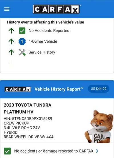 2023 Toyota Tundra 4WD Platinum Hybrid