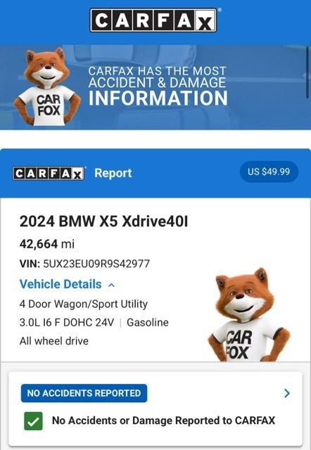 2024 BMW X5 xDrive40i