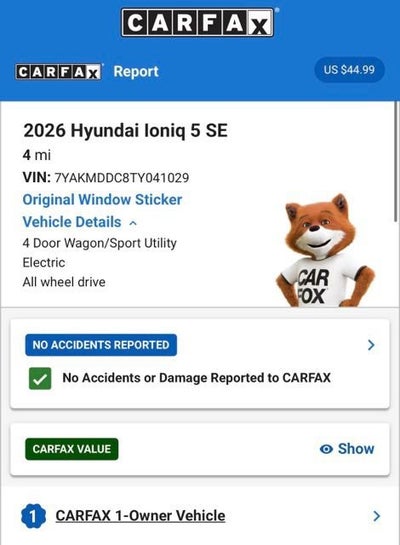 2026 Hyundai IONIQ 5 SE