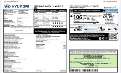 2025 Hyundai IONIQ 5 SEL