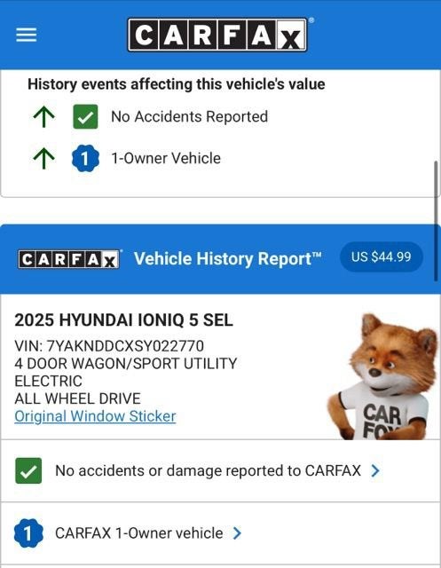 2025 Hyundai IONIQ 5 SEL