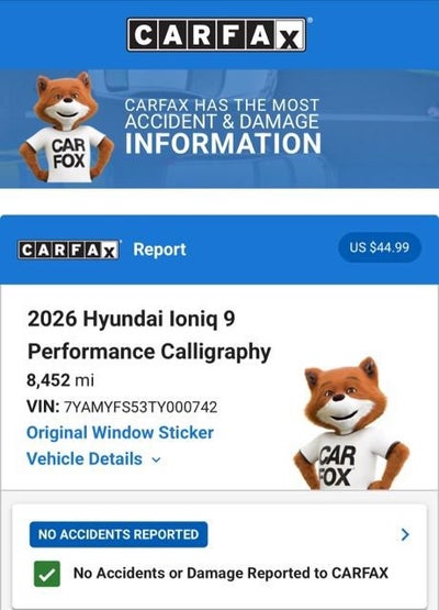 2026 Hyundai IONIQ 9 Performance Calligraphy