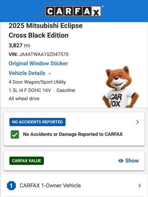 2025 Mitsubishi Eclipse Cross Black Edition S-AWC