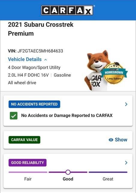 2021 Subaru Crosstrek Premium