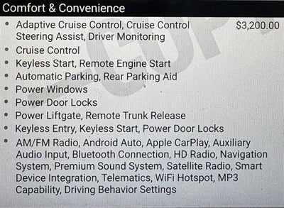 2025 INFINITI QX80 SENSORY