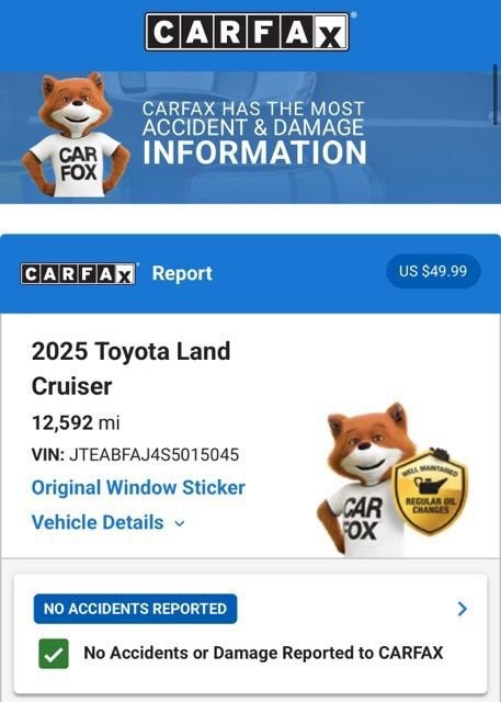 2025 Toyota Land Cruiser 1958