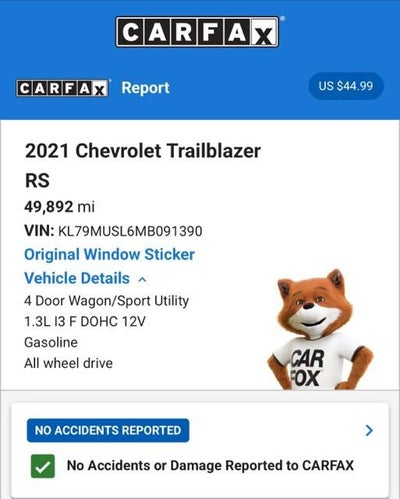 2021 Chevrolet Trailblazer RS