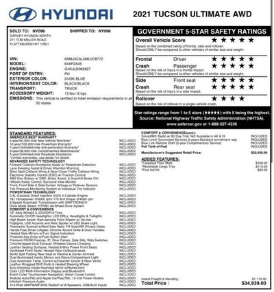 2021 Hyundai Tucson Ultimate