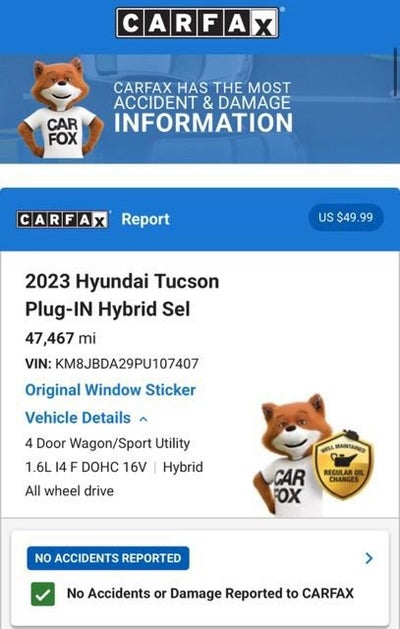 2023 Hyundai Tucson Plug-In Hybrid SEL