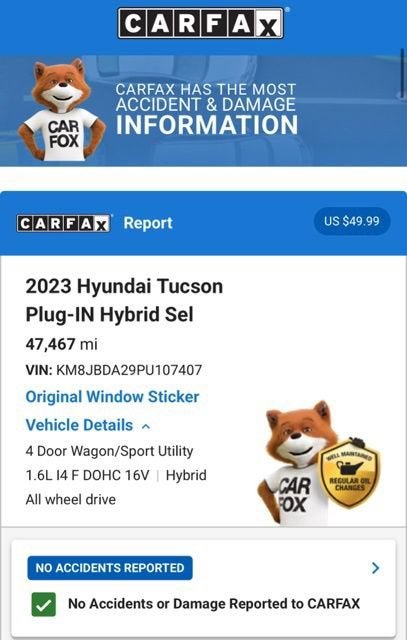 2023 Hyundai Tucson Plug-In Hybrid SEL