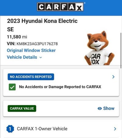 2023 Hyundai Kona Electric SE