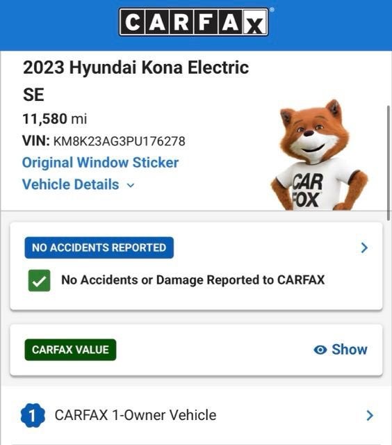 2023 Hyundai Kona Electric SE