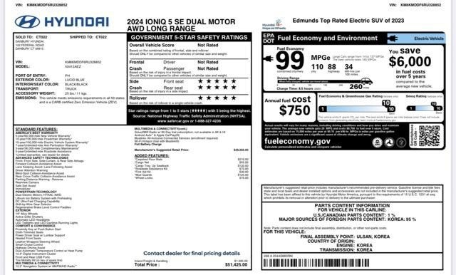 2024 Hyundai IONIQ 5 SE