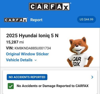 2025 Hyundai IONIQ 5 N NA