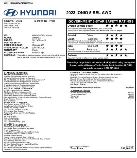 2023 Hyundai IONIQ 5 SEL