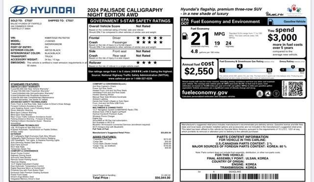 2024 Hyundai Palisade Calligraphy Night Edition