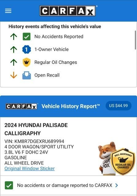 2024 Hyundai Palisade Calligraphy