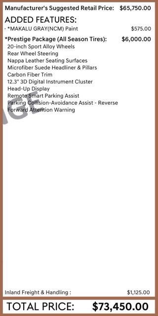 2023 Genesis G80 3.5T Sport