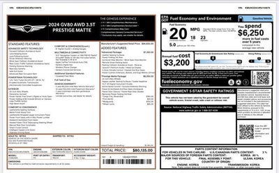 2024 Genesis GV80 3.5T AWD