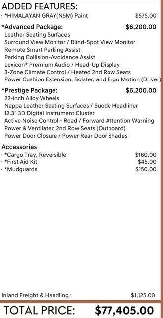 2023 Genesis GV80 NA