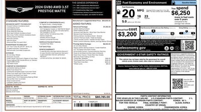 2024 Genesis GV80 3.5T AWD
