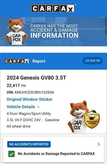 2024 Genesis GV80 3.5T AWD