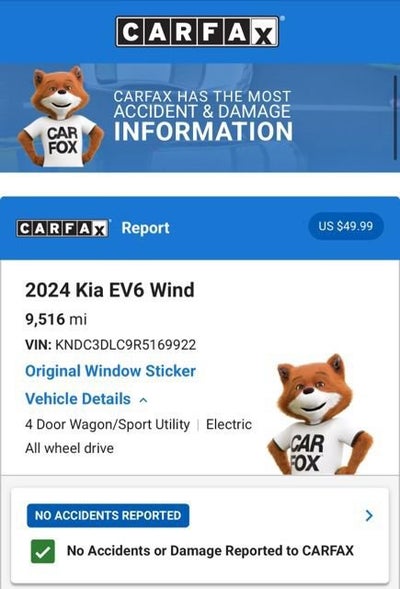 2024 Kia EV6 Wind