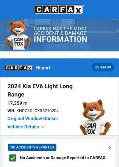 2024 Kia EV6 Light Long Range