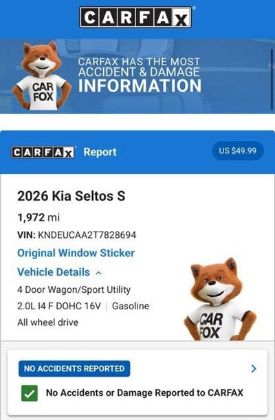 2026 Kia Seltos S