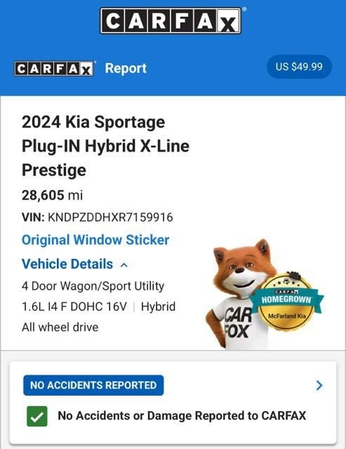 2024 Kia Sportage Plug-In Hybrid X-Line Prestige