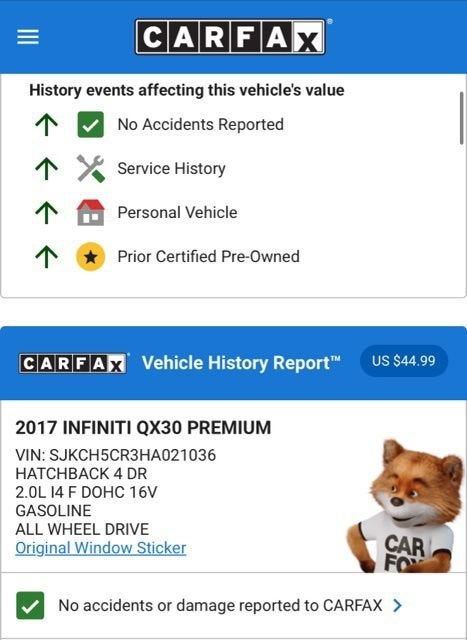 2017 INFINITI QX30 Premium