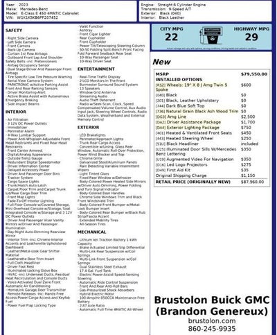 2023 Mercedes-Benz E-Class E 450