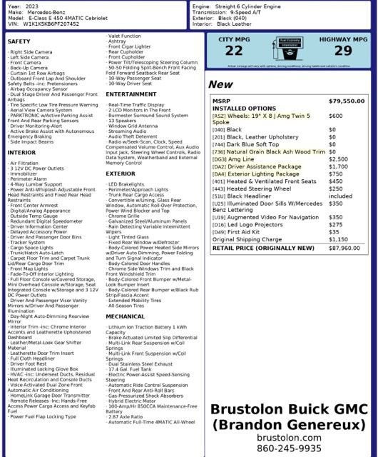 2023 Mercedes-Benz E-Class E 450