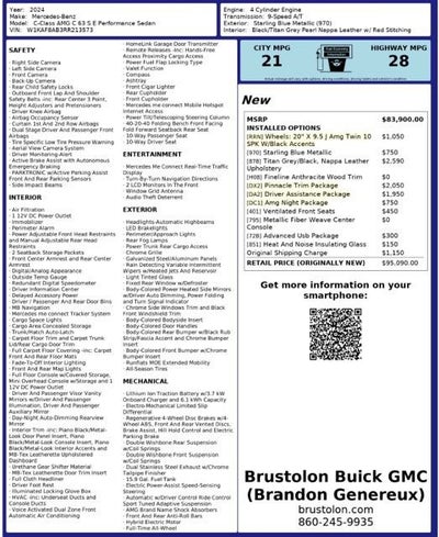 2024 Mercedes-Benz C-Class AMG® C 63 S E Performance