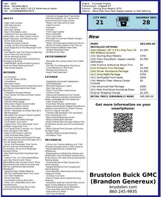 2024 Mercedes-Benz C-Class AMG® C 63 S E Performance