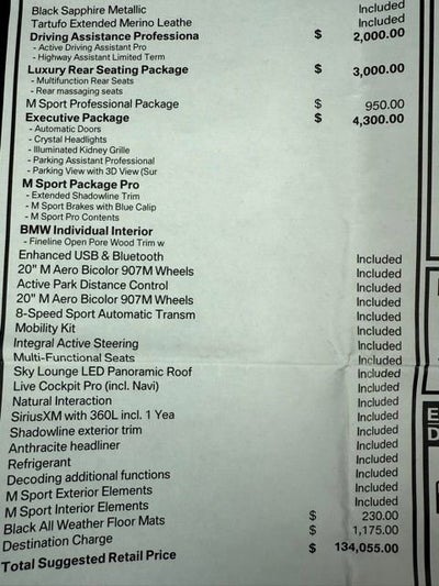 2025 BMW 760i xDrive