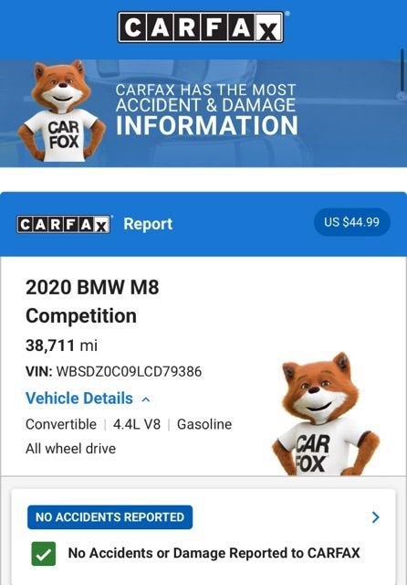 2020 BMW M8 Competition